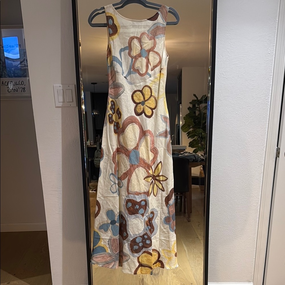 Elegant Floral Maxi Dress - Multicolor